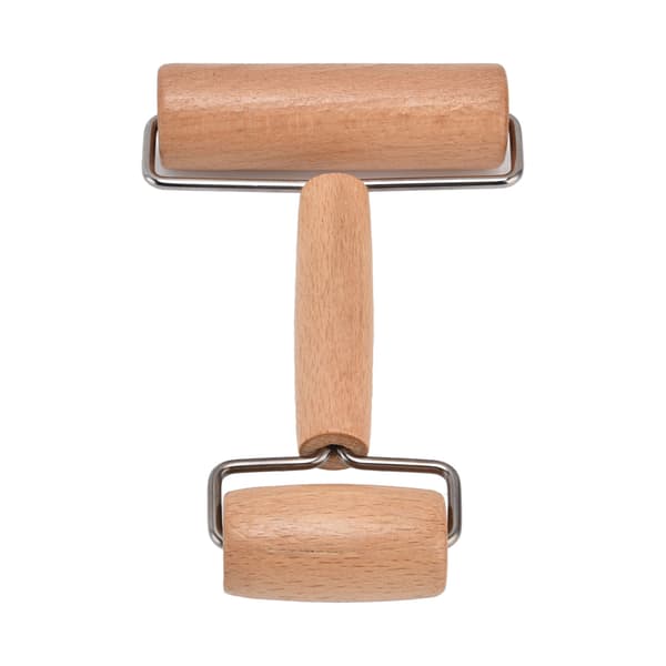 Dough Roller with Covering Technology, External Polishing, Comfortable Grip, Wood Material, Pizza Roller