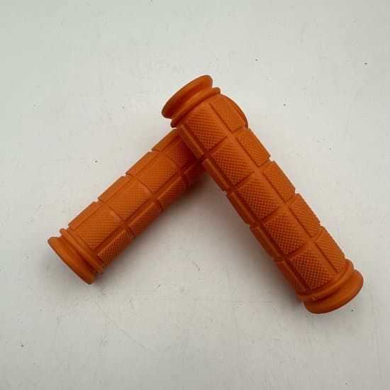 Sykkelstyre, sklisikkert, gummi, oransje, 2 par (4 stk.)