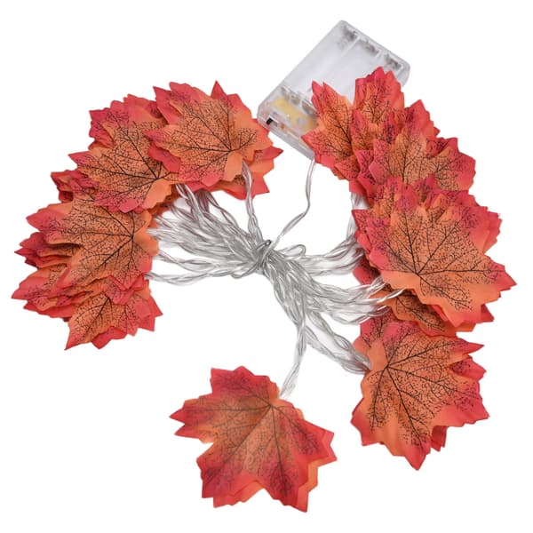 Maple Leaf String LED Autumn Lighting Thanksgiving Decorations 3m Warm Light