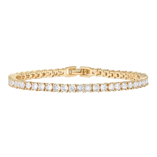 PAVOI 14K gullbelagt kubisk zirkonia klassisk tennisarmbånd | Elegante armbånd for kvinner