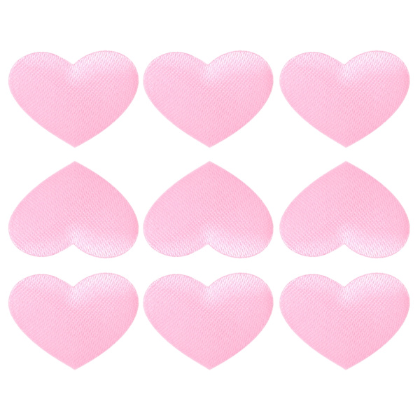 500 stk Hjerteformet Dekorasjonssvamppose Bryllup Jubileum Valentinsdag Festtilbehør (2,1 cm Rosa 500 stk Pose)
