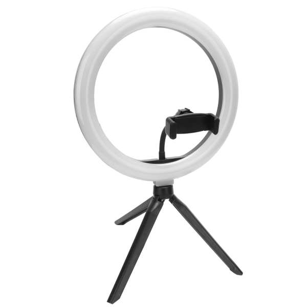 Dæmpbar LED Ringlys-kit med Stativ og Mobiltelefonholder til Fotografering og Makeup