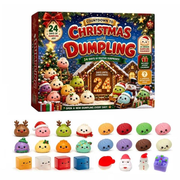 Jul Squishies Julekalender 2026 Nedtællingskalender til voksne B#B