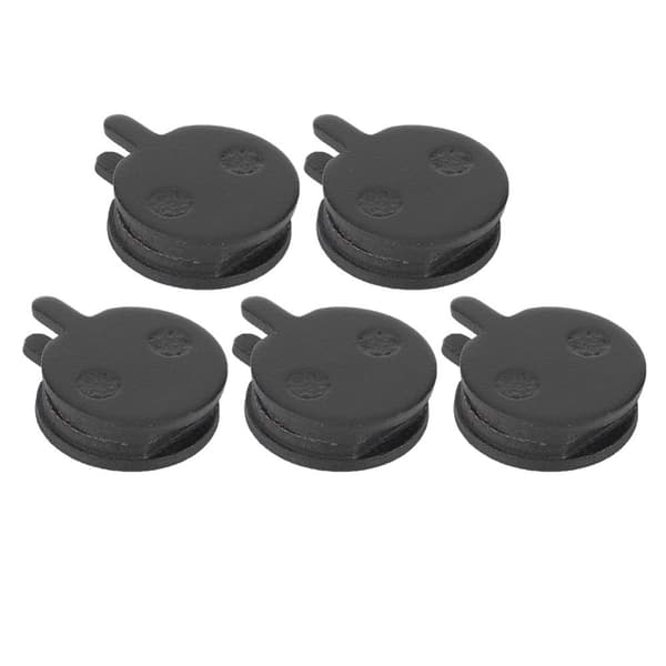Durable Black Resin Silent Disc Brake Pads for Mountain Bikes - 5 Pairs