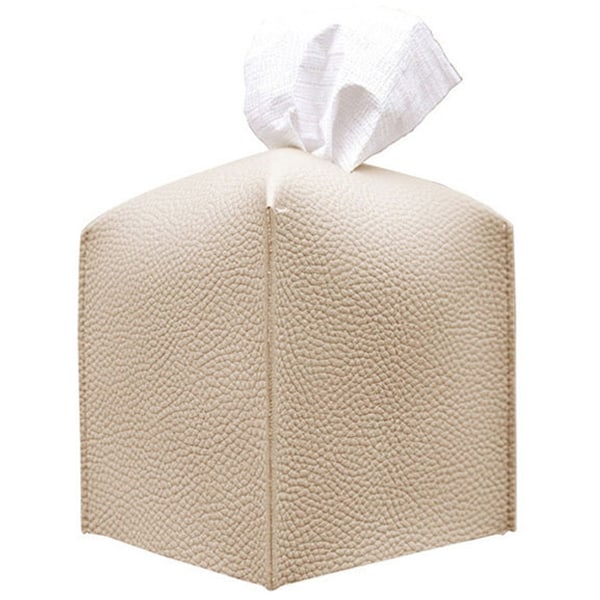 Fodral för pappersnäsdukar, Modern Square Cube Covers PU Läder Näsduksförvaringslåda Foder för Hem Badrum Bänkskiva Kontorsdekor
