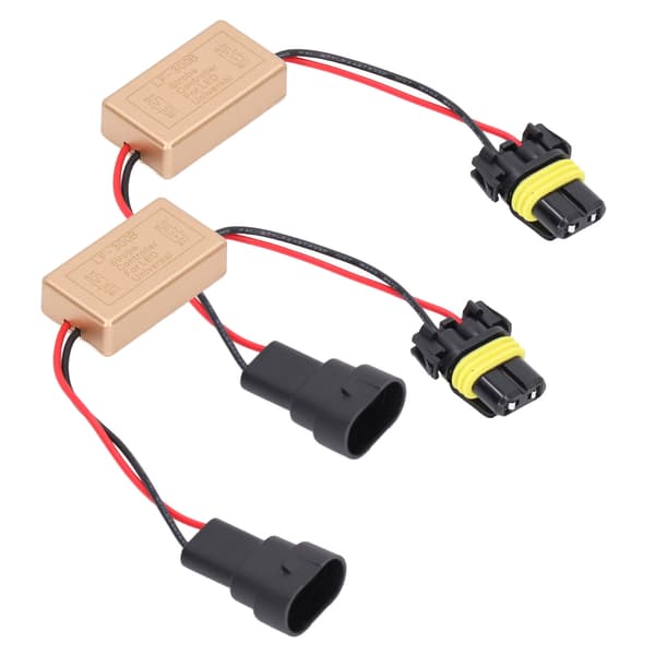 2PCS 50W LED Strobe Controller Kontinuerlig Strobe ABS Dimljus Strobe Modul Blixt Strobe Controller för LED-strålkastare