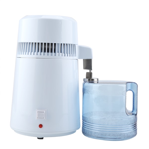 4L vattendestillerare elektrisk destilleringsmaskin för rent vatten för hemmabänkskiva (EU-kontakt)