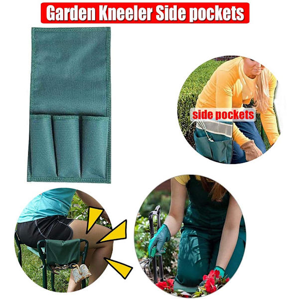 Havekniv Sidetaske Foldbar Haveværktøj Lomme Havebænke Kludtaske