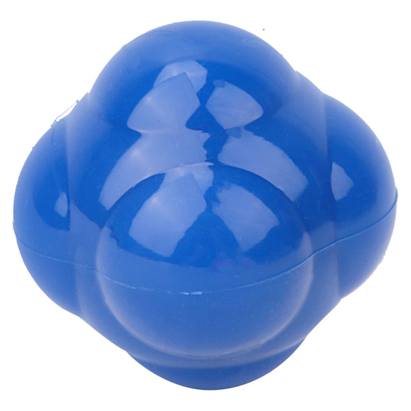 Silikon Hexagon Agility Reaktionshastighetsboll Fitness Träningsleksaker för Nybörjare (Blå)