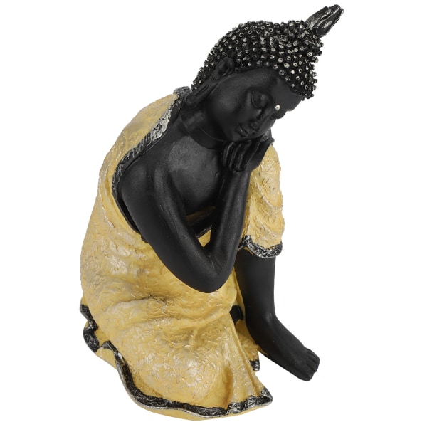 Thailand Buddha sovande staty Resin Desktop Ornament Hushållskontorsdekoration