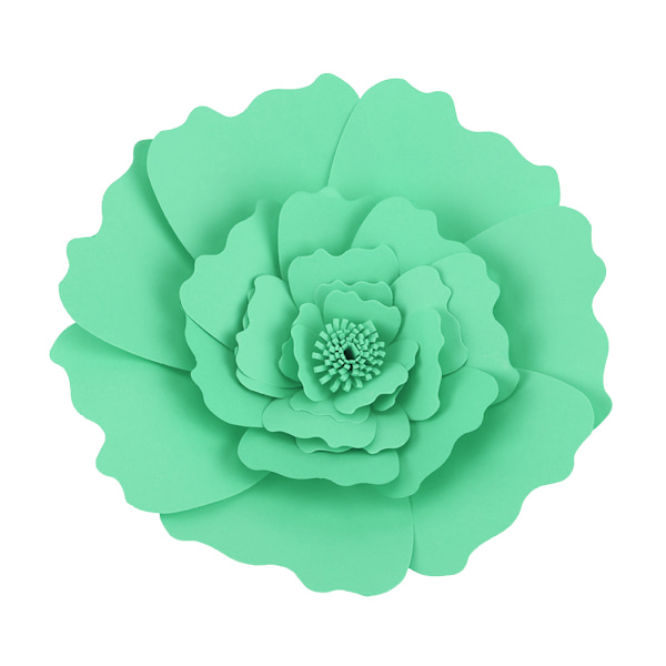 DIY Vakker Papirblomst Dekorasjon for Bursdag Bryllup Fest Lys Grønn