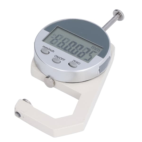 Thickness Gauge Mini Portable LED Display 0 to 25.4mm Multifunctional Digital Thickness Gauge for Leather Fabric Paper