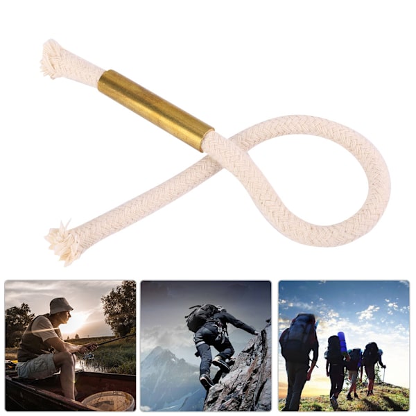 Bålstarter i bomullsreip, originalt verktøy for å lage ild for camping og fotturer