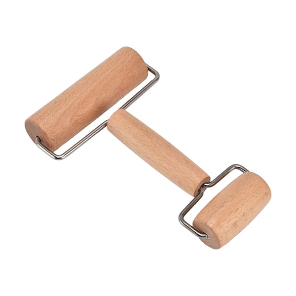 Dough Roller with Covering Technology, External Polishing, Comfortable Grip, Wood Material, Pizza Roller