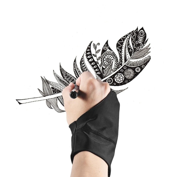 Två fingrar handske för grafik ritplatta Artist Tablet rithandske