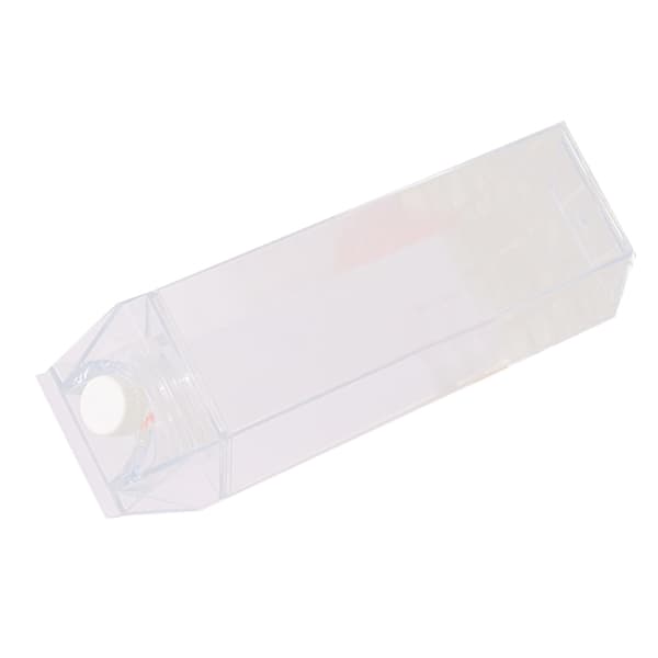 Milk Carton Water Bottle with Large Capacity, Leak-Proof Sealed Rectangular Transparent Cup Food Grade PP Plastic 500ML