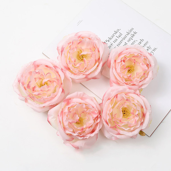 Konstgjorda blommor Ljusäkthet Silke Hållbar Vacker Simulerar Blomma för Sovrumsdekoration Rosa