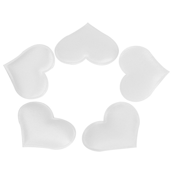 DIY Håndlagde Hjerteformede Bryllups Valentinsdekorasjon Jubileumsfestartikler (3,2 cm Hvit 500 stk Pose)