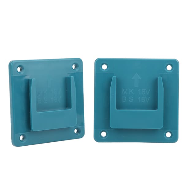 2 pcs Machine Holder Wall Mount Storage Brackets for Makita 18V Power Tools Cyan