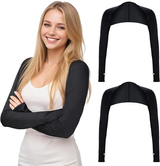 Two-piece UV Protective Shawl Arm Warmer, Cooling Shawl Arm Warmer, Sun Protection Shawl