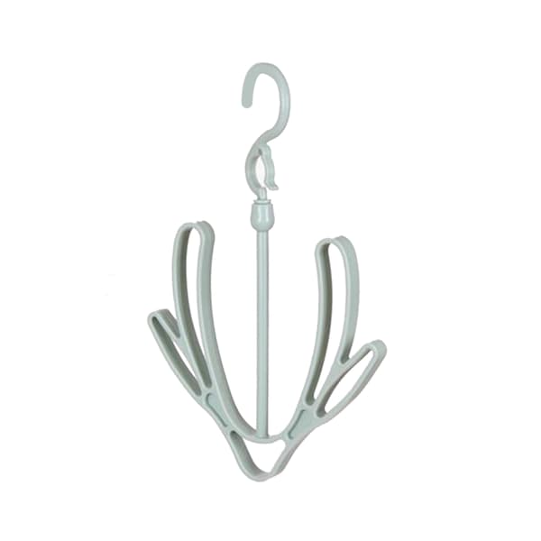 Shoe Drying Rack PP 360° Rotatable Windproof Connectable Shoe Storage Hanger for Scarves Hats Green