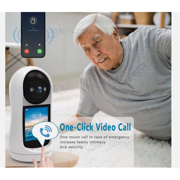 Babyalarm PTZ WiFi Kamera Indendørs CCTV ældre 2-vejs Video Tale Stemmeassistent