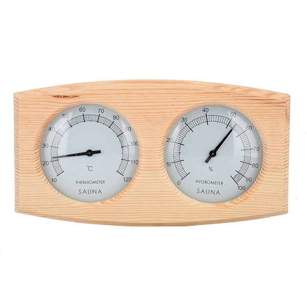 Gran Hygrometer Termometer Fuktighetsmätare Mätare 2-i-1 Monitor för Basturum