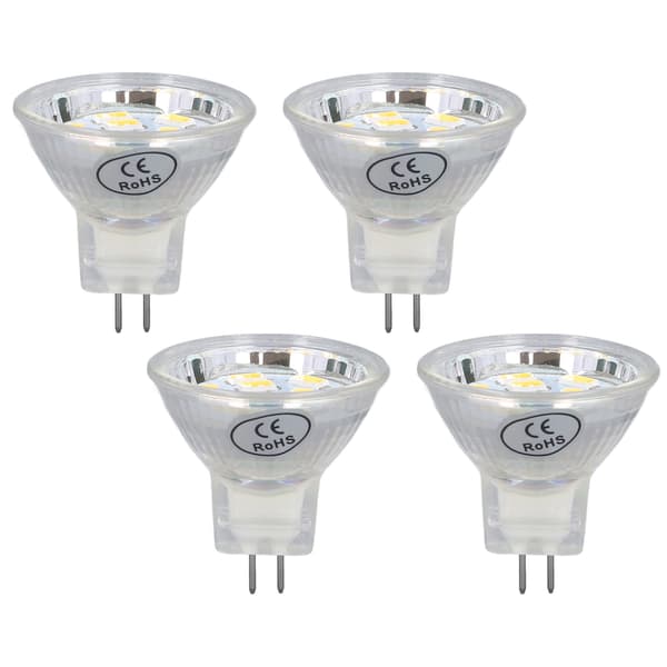 4pcs MR11 LED Bulb 3W 300lm Lamp with 9 Beads Double Pin Base for Spotlight Landscape Lamp Warm White Light