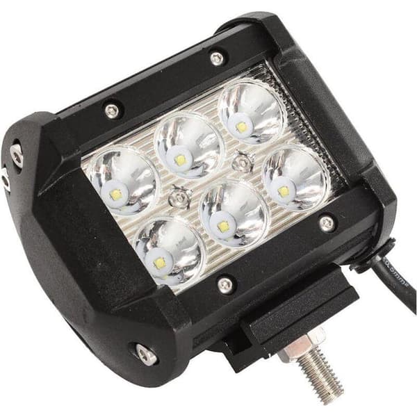 x 18W LED Arbeidslys 1800 Lumen Hvit Flomlys 12V 24V Flomreflektor Arbeidslys