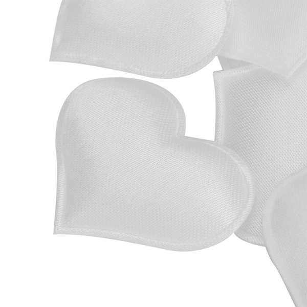 DIY Håndlagde Hjerteformede Bryllups Valentinsdekorasjon Jubileumsfestartikler (3,2 cm Hvit 500 stk Pose)