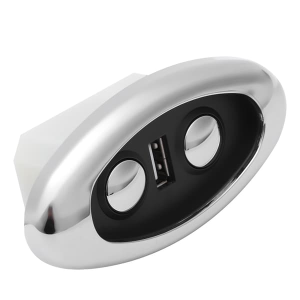 LED-backlit 2-button Electric Sofa Hand Controller Switch Sofa Control with USB Port Input 12-29V USB Output 5V-2A