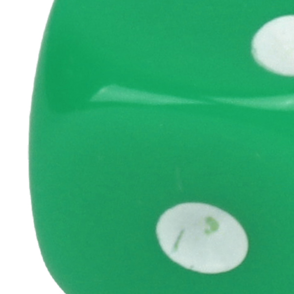 30-delad tärningssats 6-sidig rund hörn vita nummerprickar plast bärbar spel tärning för brädspel matematikundervisning