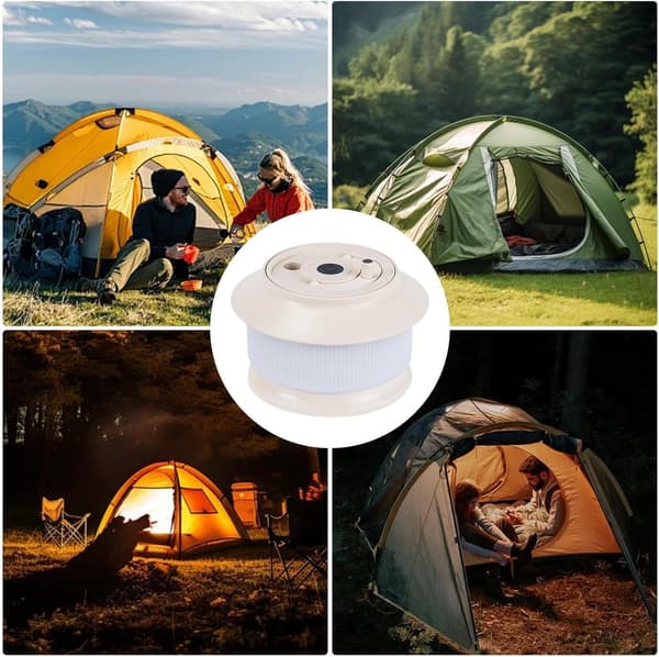 Camping String Lights, Rechargeable Tent String Lights, 20 Meter LED Hanging Waterproof Camping String Lights
