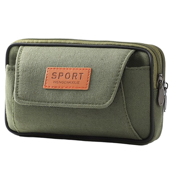 Canvas Telefon Fanny Pack til Mænd med Bælte Telefon Taske