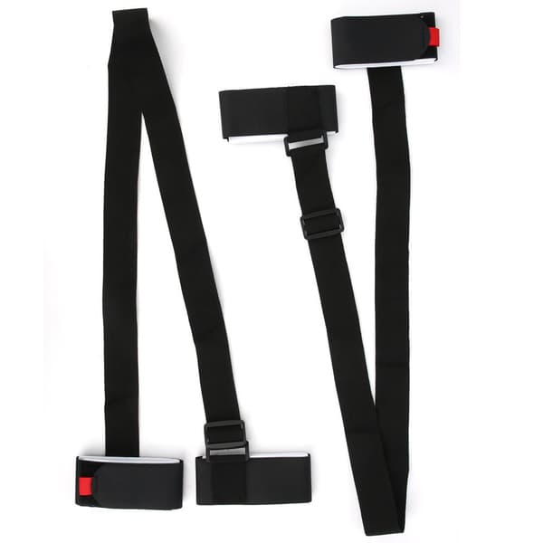 Adjustable Fixing Belt for Strength Training Snowboard and Double Skis (2 Pcs)