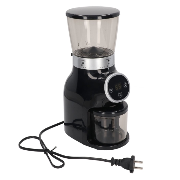 Coffee Grinder 31 Levels Adjustment Stainless Steel Conical Cutter Commercial Coffee Grinder Black EU Plug 220V