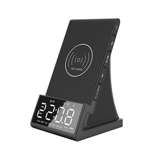 Trådlös Bluetooth-laddare väckarklocka