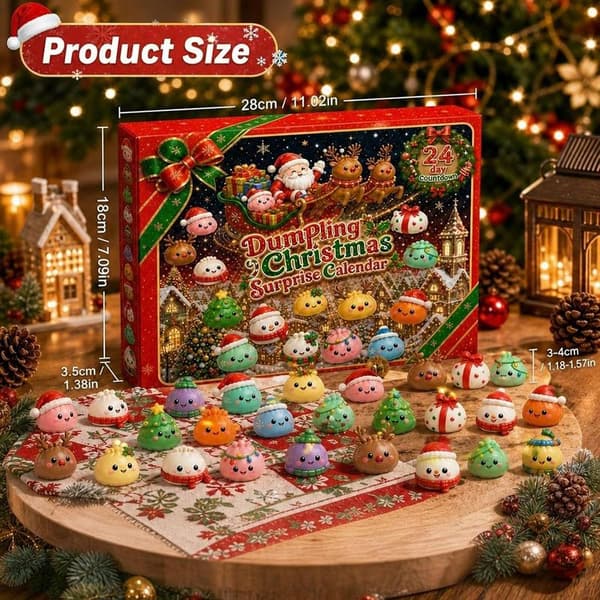 Jule Squishies Adventskalender 2026 Nedtelling for Voksne C