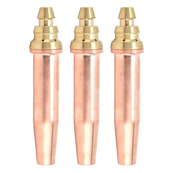 3 Pcs Propane Cutting Tip Isobaric Gas Torch Nozzle for Flame Cutting Machine 0.9mm 1.2mm 1.5mm