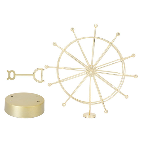 Ferris Wheel-pynt Innovativ Gull Evighetsbevegelse Modell Magnetisk Skrivebords Kunst Håndverk