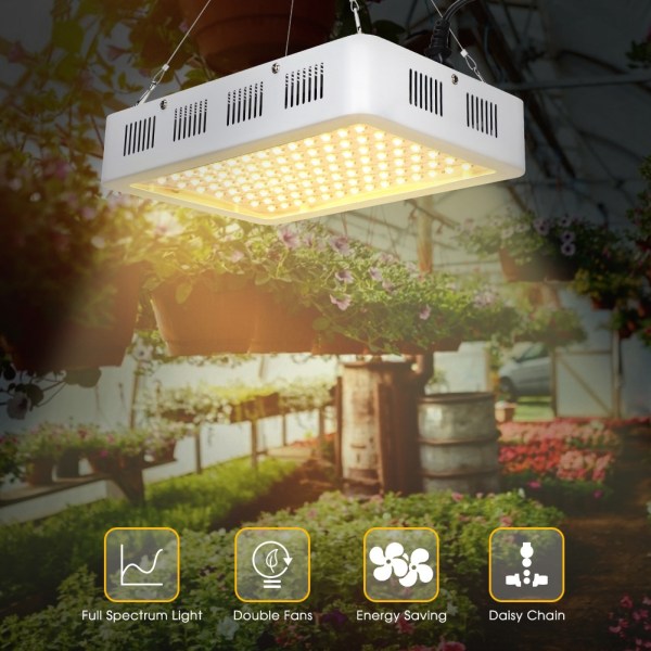 1200W LED Grow Light Full Spectrum Plant Odlingslampa