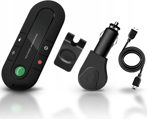 Bluetooth 5.0 Bil Håndfrit Sæt, Volumenkontrol, Bilmusik Håndfrit System, Batteri Håndfrit System