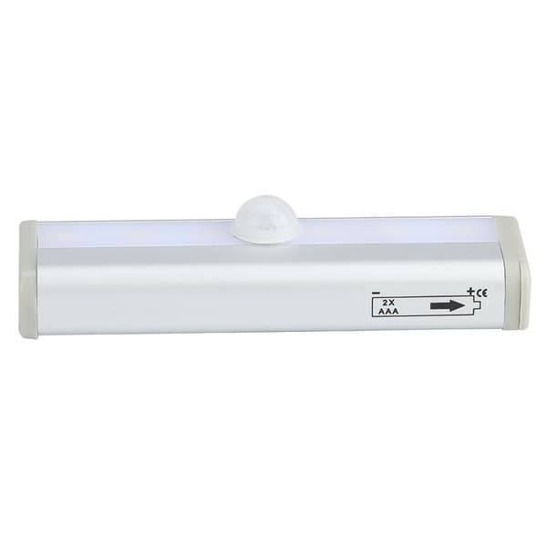 6 LED Infrared Human Body Induction Lamp Cabinet Wardrobe Motion Sensor Light Warm White
