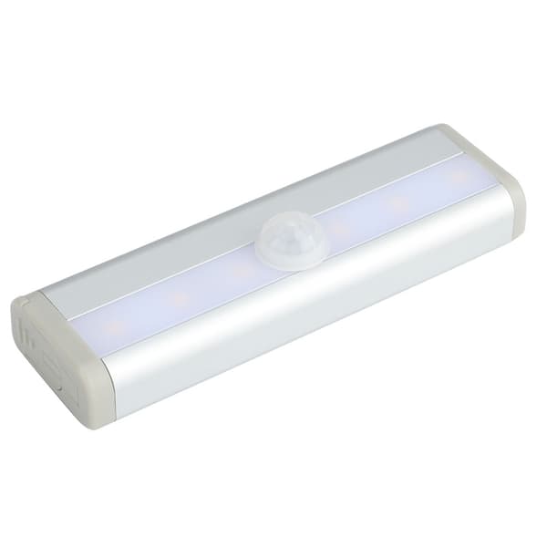6 LED Infrared Human Body Induction Lamp Cabinet Wardrobe Motion Sensor Light Warm White