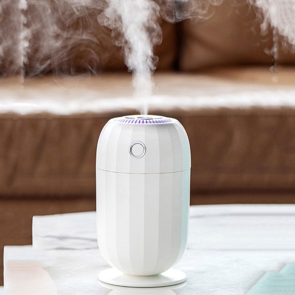 USB hushålls skrivbord mini luftfuktare luftmist luftrenare aromdiffusor med ljus