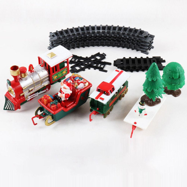 Jul elektriska tåg leksak Jul elektriska järnväg bil leksaker för barn Kid överraskad present