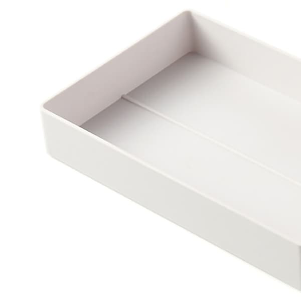 Skrivebordsopbevaringsstativ Stor A4-filholder DIY-montering Robust ABS-plast Skrivebordsorganisator Grå Hvid A5-bakke 24x15.2x4