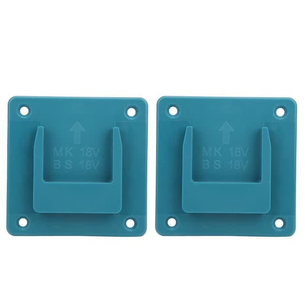 2 pcs Machine Holder Wall Mount Storage Brackets for Makita 18V Power Tools Cyan