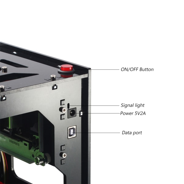 Dubbel USB Micro Laser Engraver Graveringsmaskin Printer Maker 1000mW