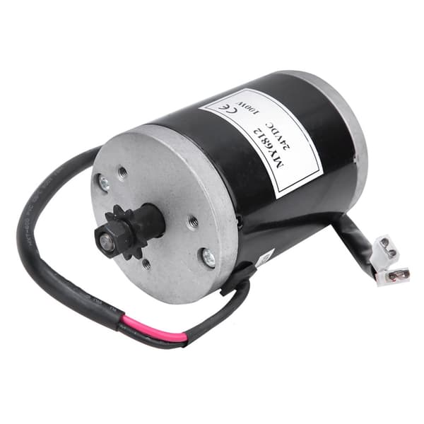 High Speed Small Brushed Motor with Pulley - 24V 100W - Electric Scooter E-bike Accessory